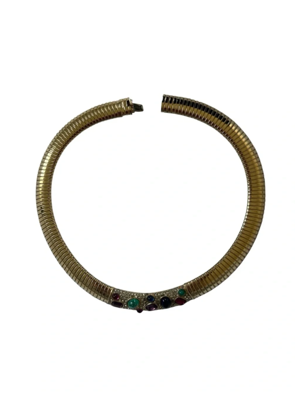 Vintage Authentic CINER Collar Necklace (Gold-Plated) - “Jewels of India” Style - Picture 3 of 4